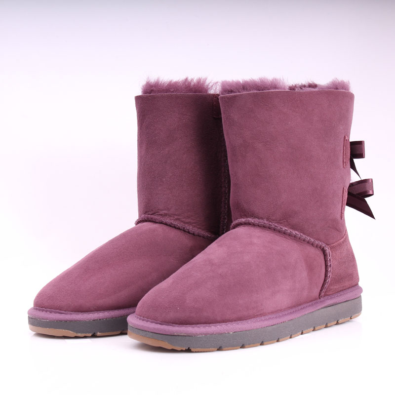 purple ugg boots with bows